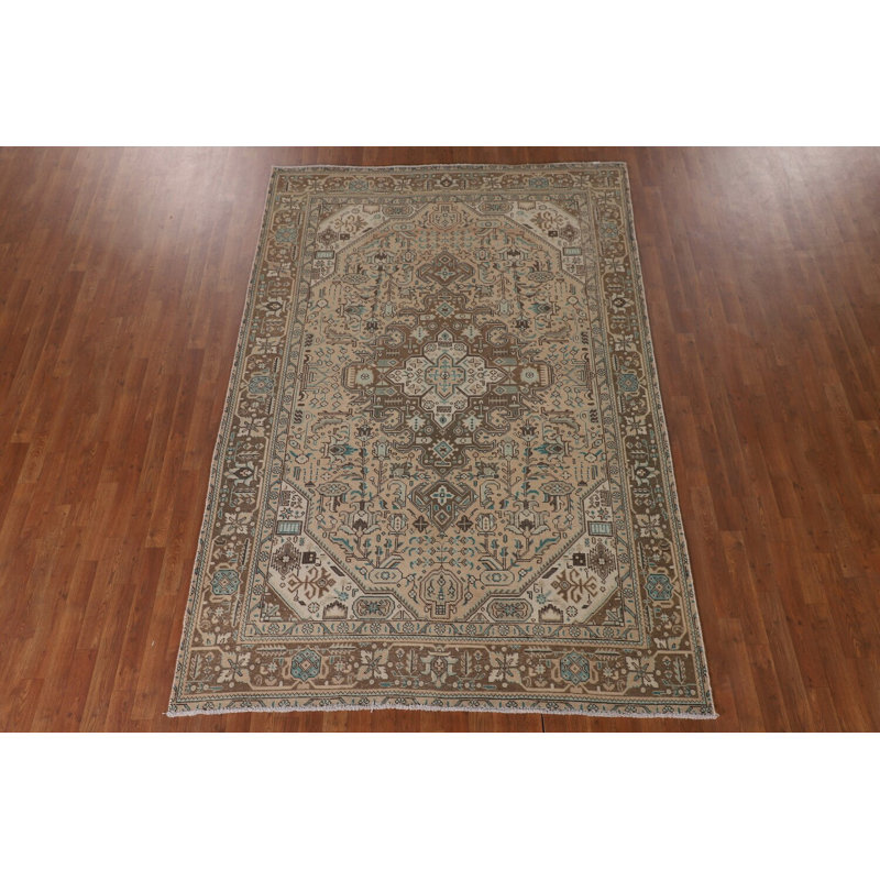 Vintage Geometric Traditional Area Rug 6x9