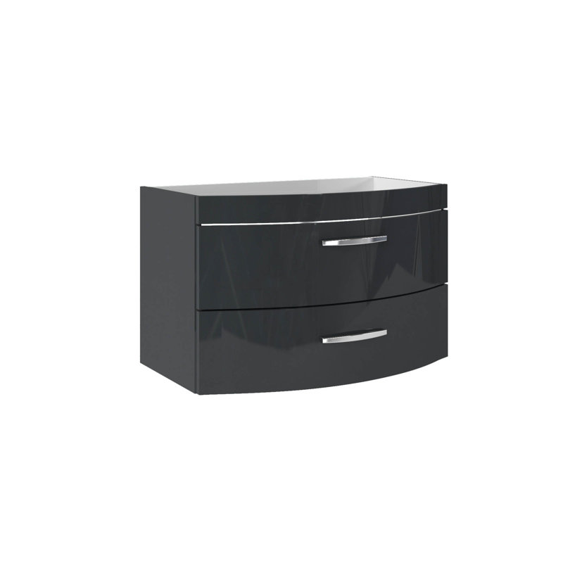 Trejo 80cm Single Bathroom Vanity Base Only, Anthracite