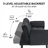 Minimalist 74-Inch Tufted Convertible Multifunctional Sofa Bed, Compact Living Room & Bedroom Leisure Sofa for Small Spaces-1587380914