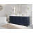 Malibu 84'' Double Bathroom Vanity with Quartz Top-88110833