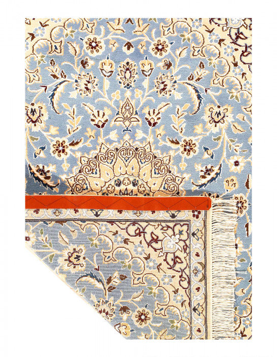 Tapis rectangulaire en laine et en soie 4 pi 3 po x 2 pi 11 po Idamarie