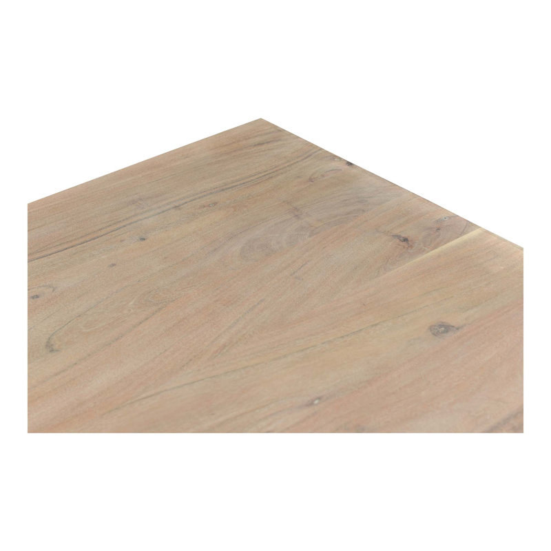 Contemporary Dining Table with Solid Acacia Wood Construction