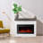 49“ Electric Fireplace with Mantel, Ultra Thin Fireplace Insert, 12 Color Changing Flame, 5 Brightness Levels, 750W/1500W Heater, Remote Control, 1-8H Timer & Overheat Protection-1843017555-1846883397