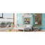 Grand lit escamotable avec tablette, blanc