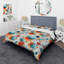 Ensemble de housse de couette bleu et orange Enchanted Sphere Illusion-1120454986