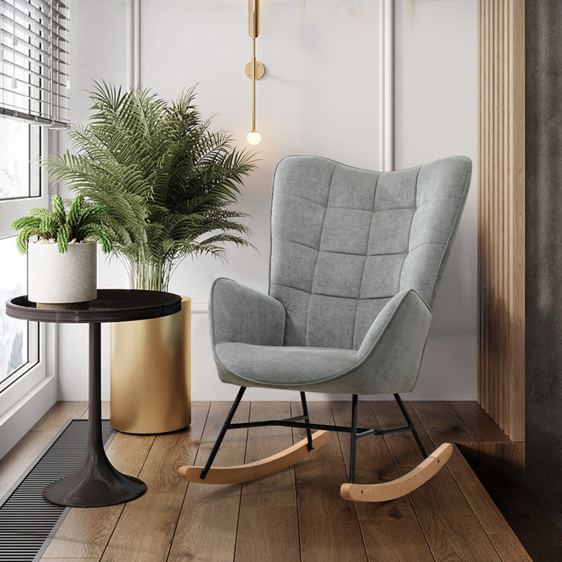 Everley Rocking Chair, Grey