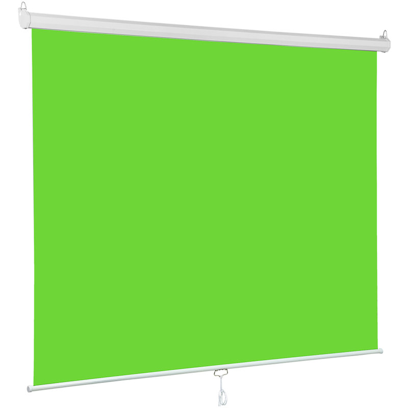 Écran vert 82 po x 84 po rétractable Chroma Key