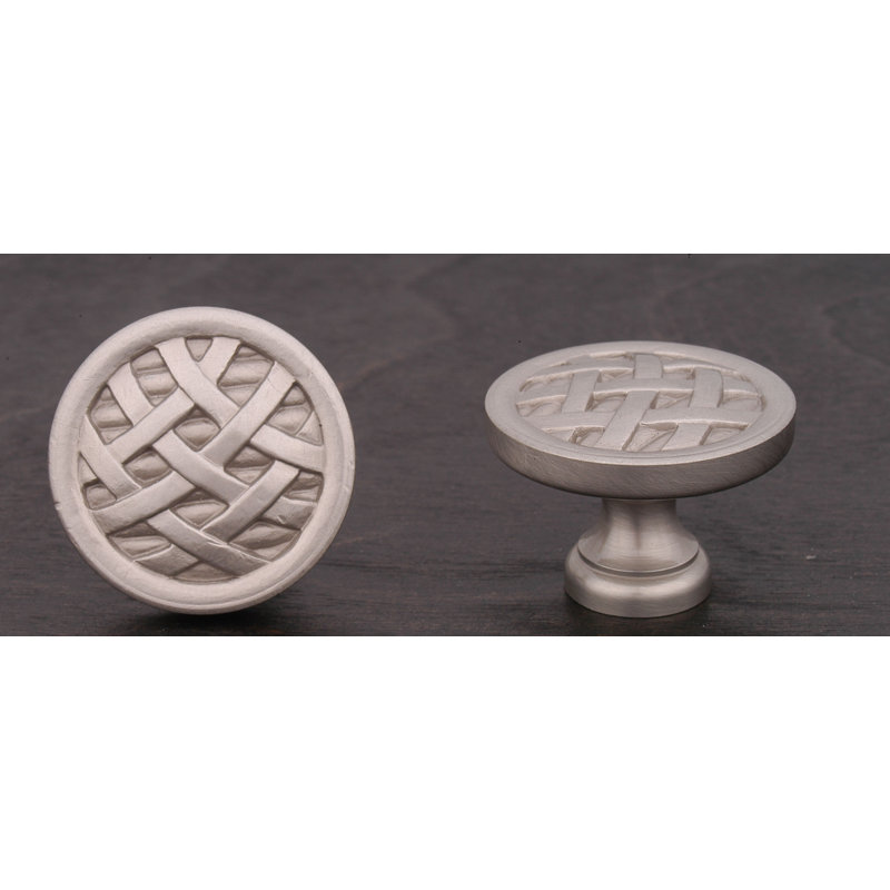 CK Series 1 1/2" Diameter Mushroom Knob, Satin Nickel (Pewter), Large