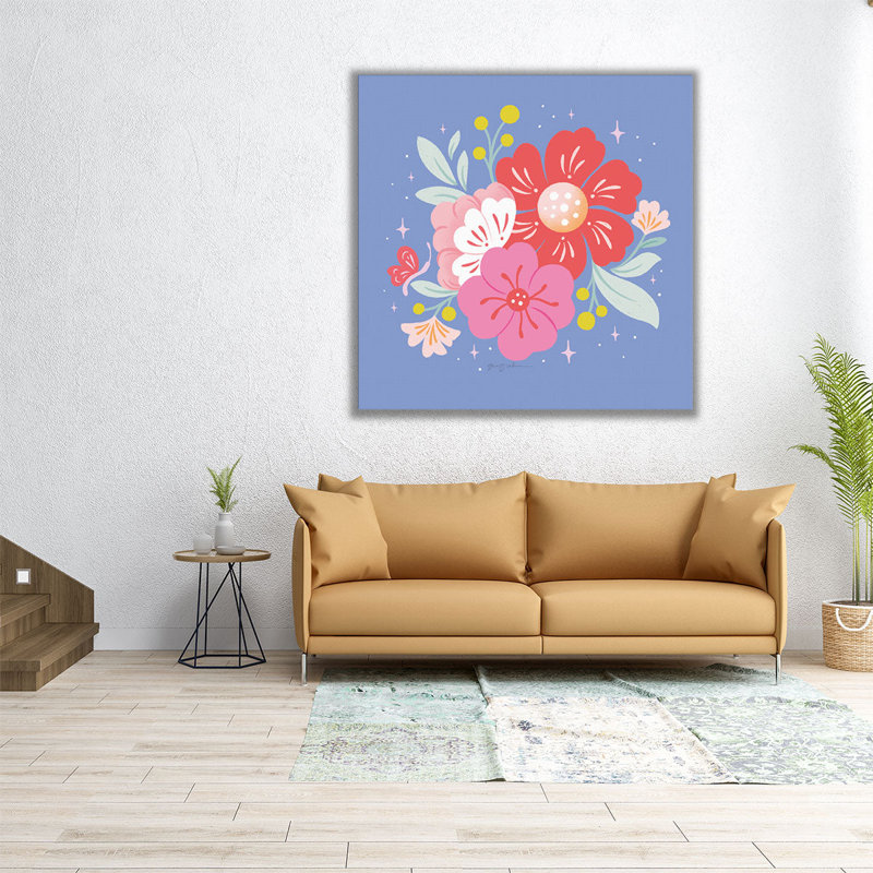 Floral Bouquet I - reproduction d'art sur toile, H 40 po x l 40 po