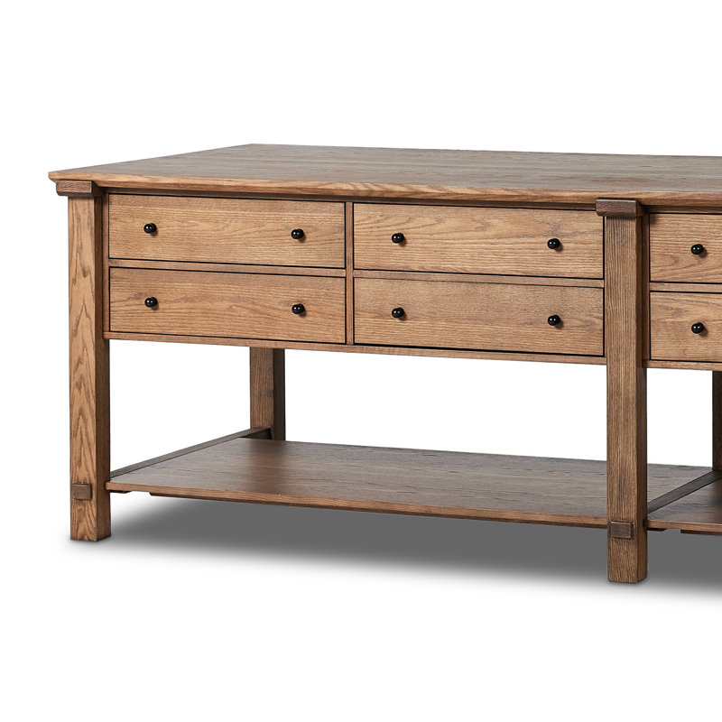 Gardendale Kitchen Island, Tan Oak Veneer
