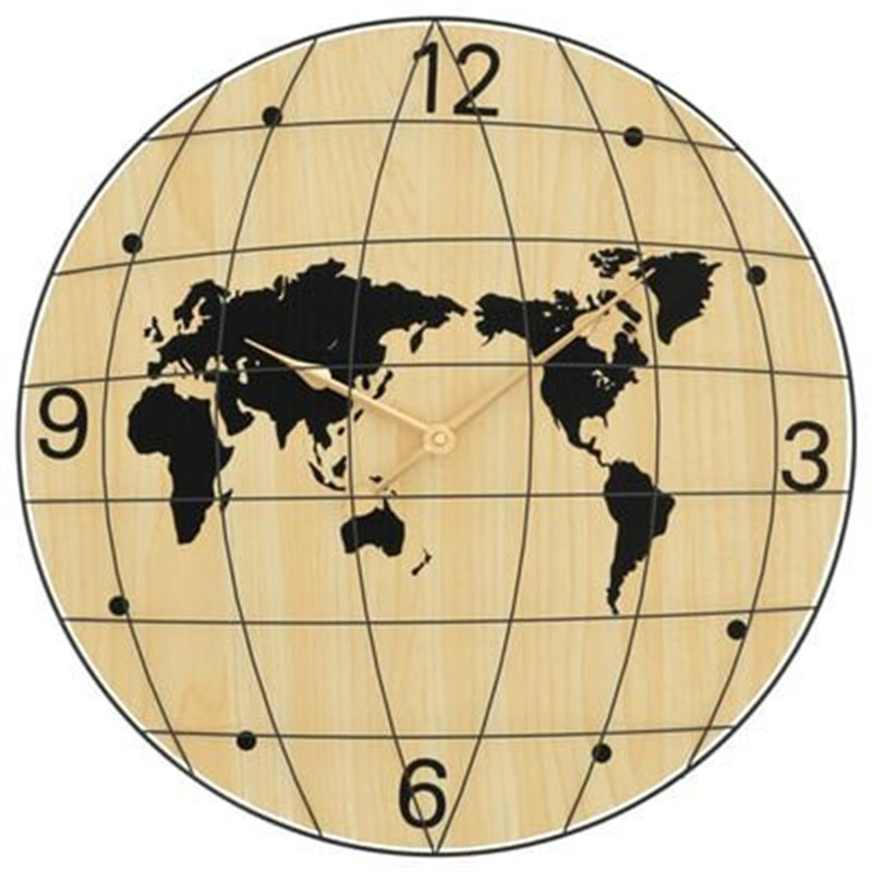 Solid + Manufactured Wood Wall Clock