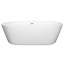 Baignoire de trempage autoportante en acrylique de 71 po x 34 po Mermaid-40042728