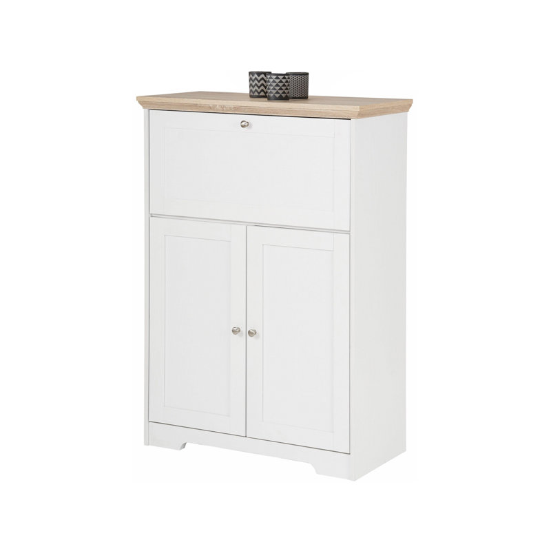Plevna 84cm Sideboard, White/Oak