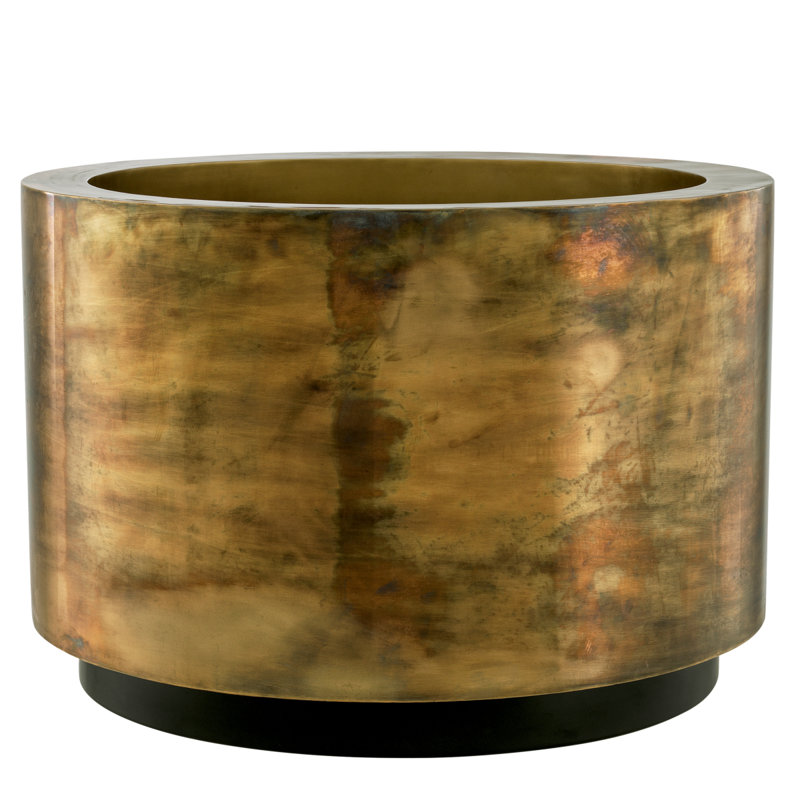 Jasper Handmade Metal Planter, 21.26" H x 31.3" W x 31.3" D