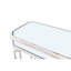 Console miroir de style vintage pour salon - Triangulaire, facile à désinfecter, 122 cm (l) x 83 cm (h) x 36 cm (p), table d'appoint en bois massif, allure élégante