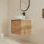 24" Wall-Mounted Single Bathroom Vanity Set With Ceramic Sink-1503569213