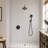 4-Spray Round Shower System with Handheld (Valve Included)