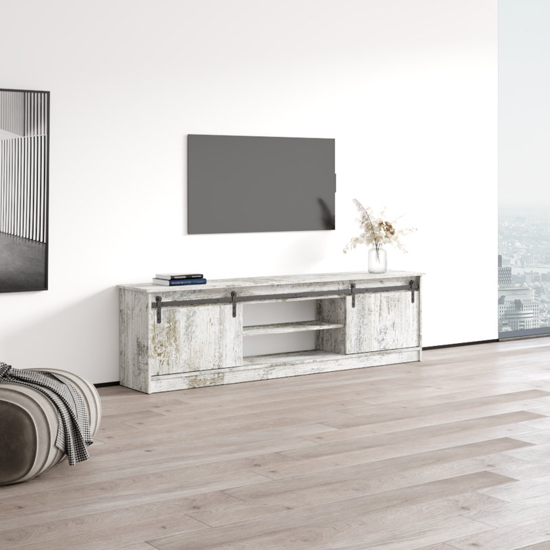 Grigsby 78.7'' W Storage Credenza, White Wash