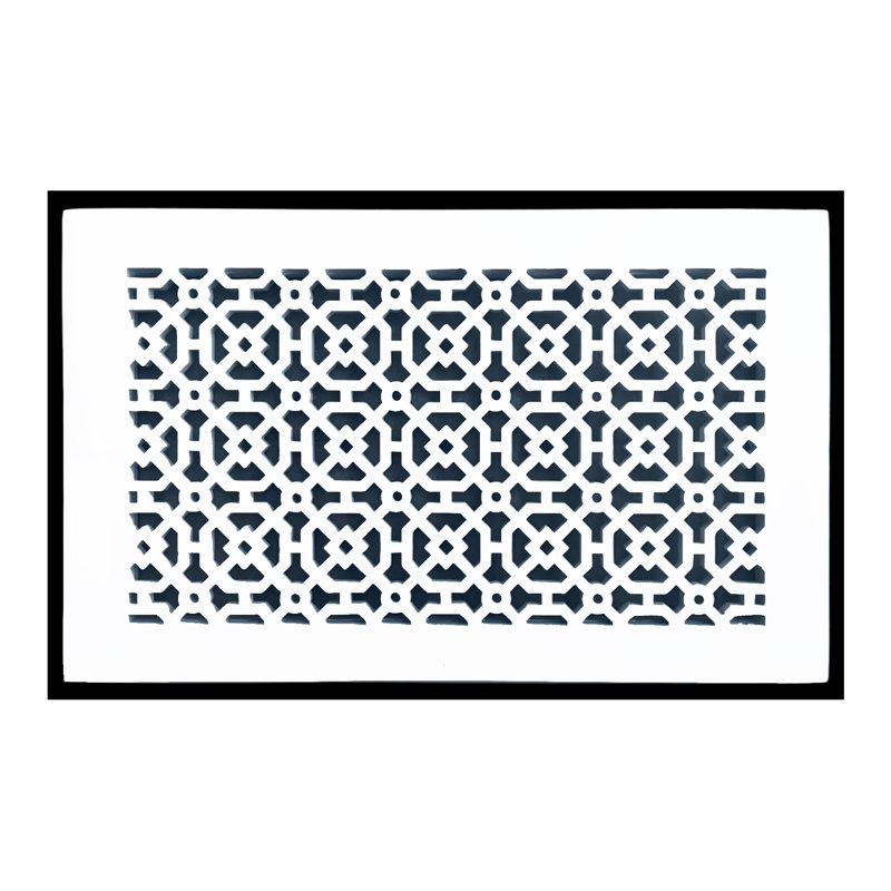  Ouverture de conduit 8 po x 14 po AIR RETOUR | Grille d'air lourde en fonte d'aluminium (10 po x 16 po au total) | Thermolaqué
