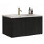 Meuble-lavabo rayé avec lavabo en céramique blanc, meuble-lavabo mural flottant pour salle de bain moderne, pré-assemblé-115688427-115688428