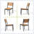 6-Person Aluminum Outdoor Dining Set With Umbrella Hole And Stackable Chairs-1901325593