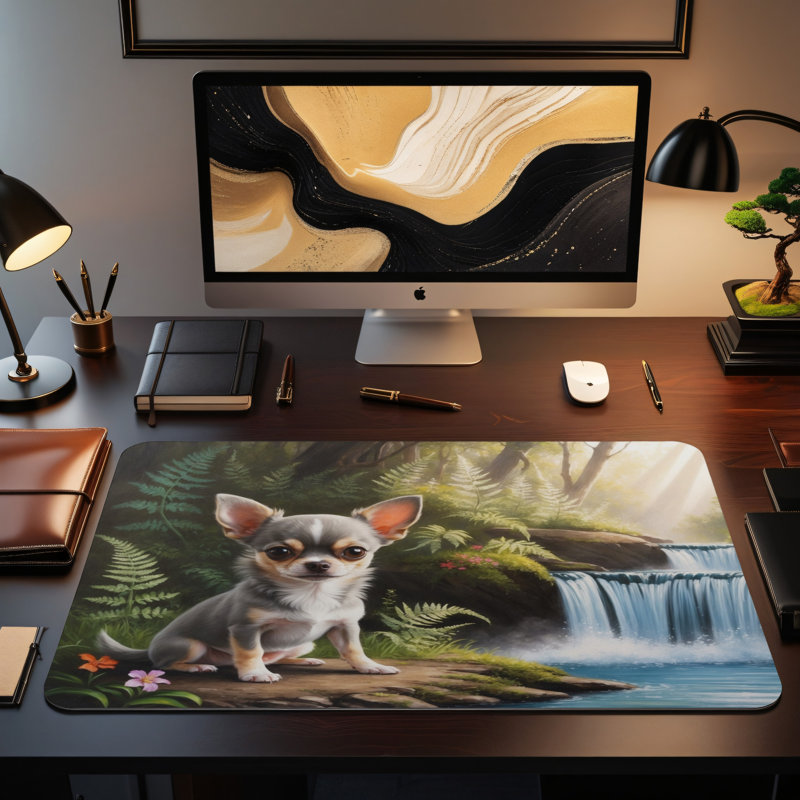 Polyester Desk Pad, 14.4x12.1
