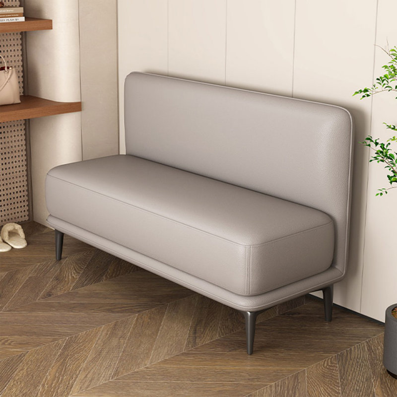 Banc rembourré gris, Gris