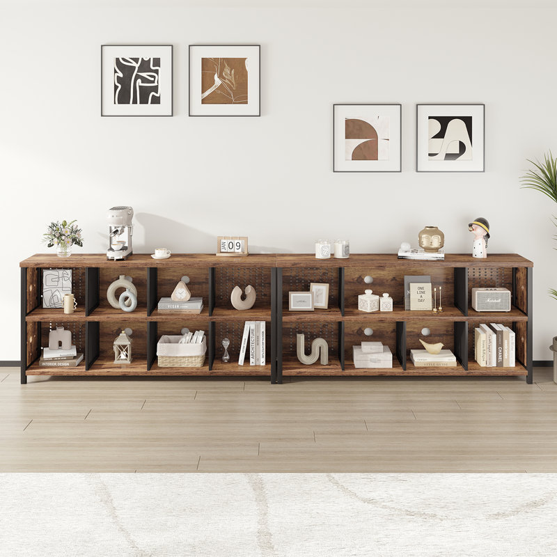 Bibliothèque standard H 30 "x l 63", Brun rustique