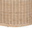 Banc de rangement en rotin avec couvercle relevable rembourré - Commode de style bohème côtier pour l'organisation de la chambre à coucher, du vestibule ou du salon