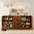 Designer 66.9'' Wide Curved Three-dimensional Texture Sideboard-1096326602