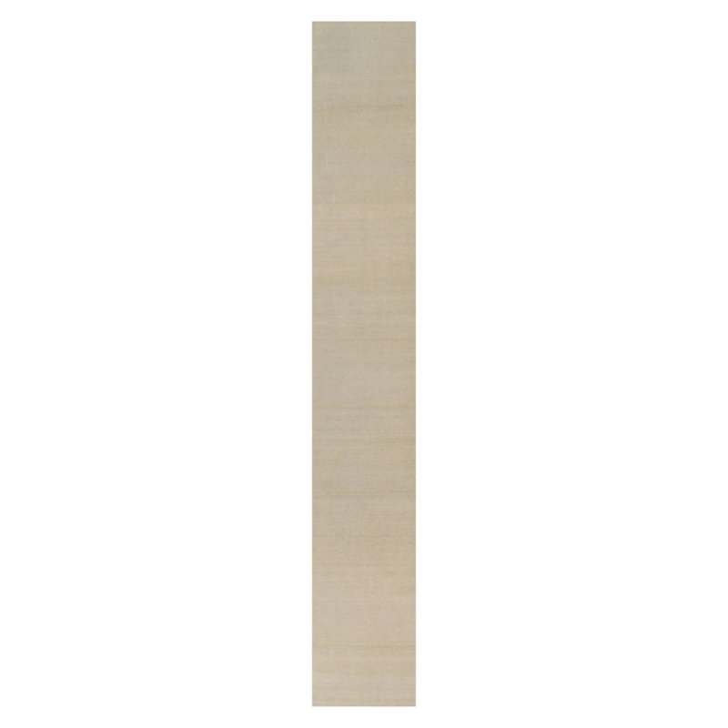 Textural One-of-a-Kind 3x20 Hand Knotted Area Rug