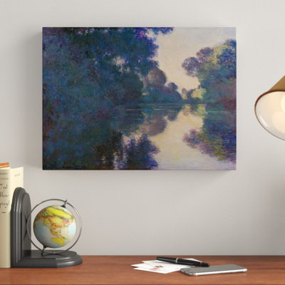 « matinée on the senne near giverny », reproduction de peinture à l’huile sur toile tendue