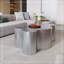Table basse en forme de nuage avec base robuste