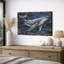 «Whale Ocean», marine, photos de salon côtier, impression sur toile encadrée-126137012-126137015