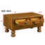 Table basse rectangulaire en bois massif pour le salon, table basse antique de 40 pouces avec 4 tiroirs-1889323775