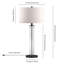 Lampe de table haute de 29 po avec abat-jour en verre Harlow / bronze noirci / blanc Harlow-1684237236-1684220131