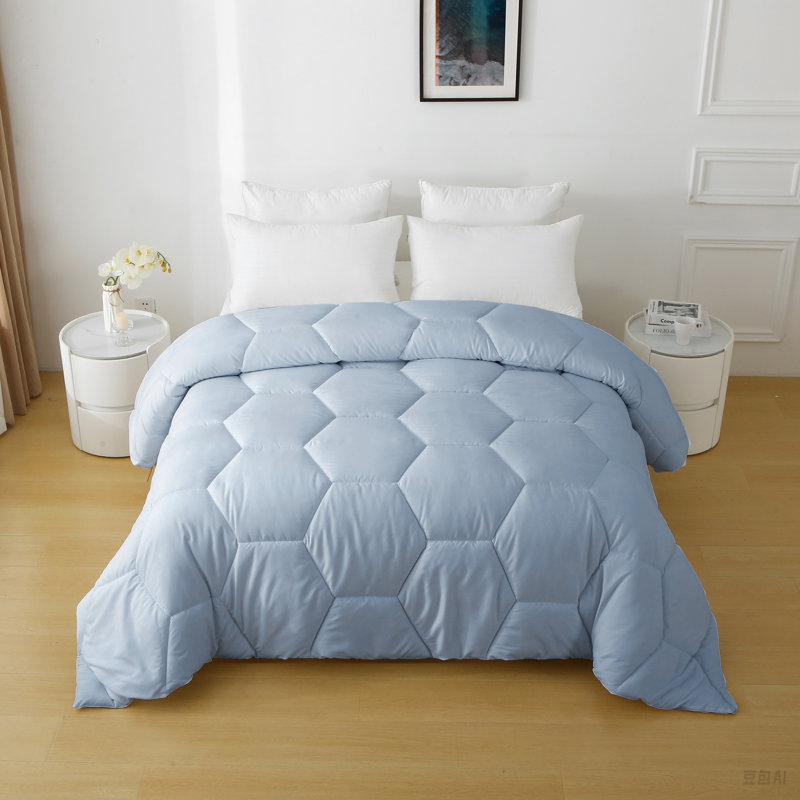 Édredon en microfibre surdimensionné Better Style Home, Bleu, Édredon très grand