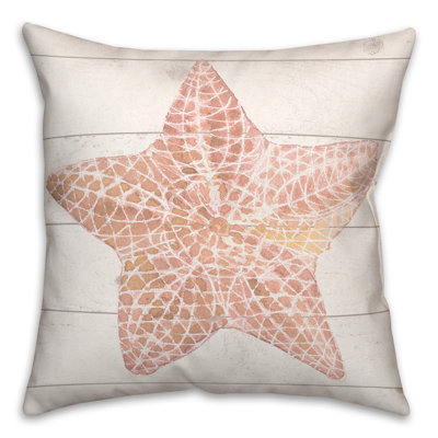  Starfish Square Pillow Cover & Insert