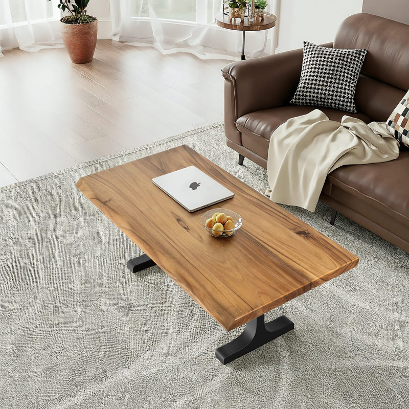 Table basse rectangulaire, H 18,4 po x l 24 po x P 48 po