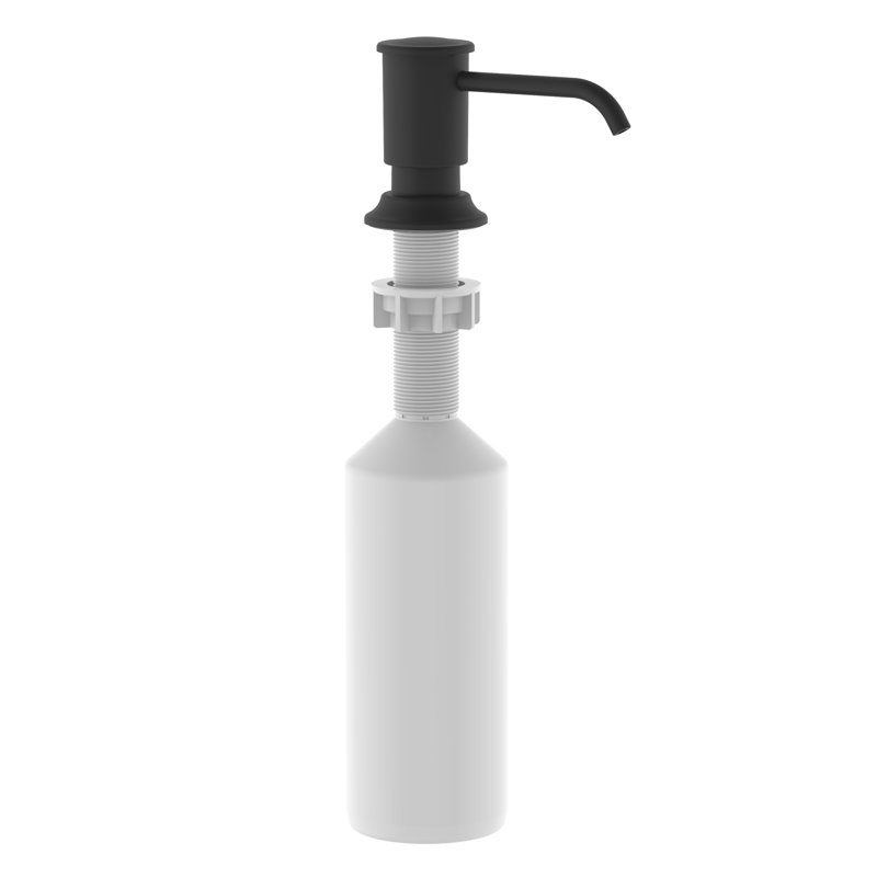 Distributeur de savon encastré Ruvati , Noir mat