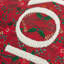 Skyland Abstract Red Square Cushion