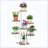 7-Tier White & Brown Multiple Plants Corner Shelf