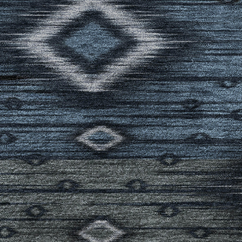 Tapis tribal de qualité supérieure lavable à la machine Ralston AMF1943, Rectangle 10 pi x 14 pi
