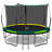 Recreational Trampolines with Enclosure for Kids and Adults with Patented Fibreglass Net Poles Pumpkin- Green