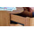 Sofa End Table With 3 Drawers, Narrow Arch Side Table With Storage, Slim Nightstand-9250482