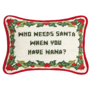 35 Needlepoint word pillows to get you stitching