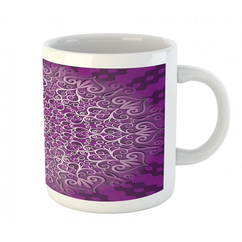 Grande tasse à café mandala
