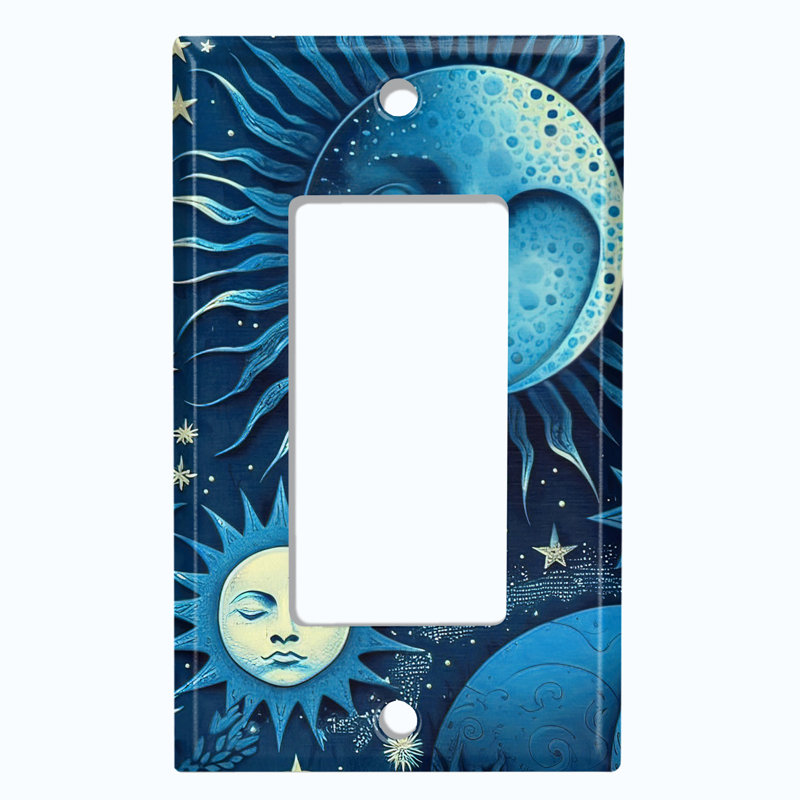 Plaque murale à bascule 1 étoile Astronomie, Bleu