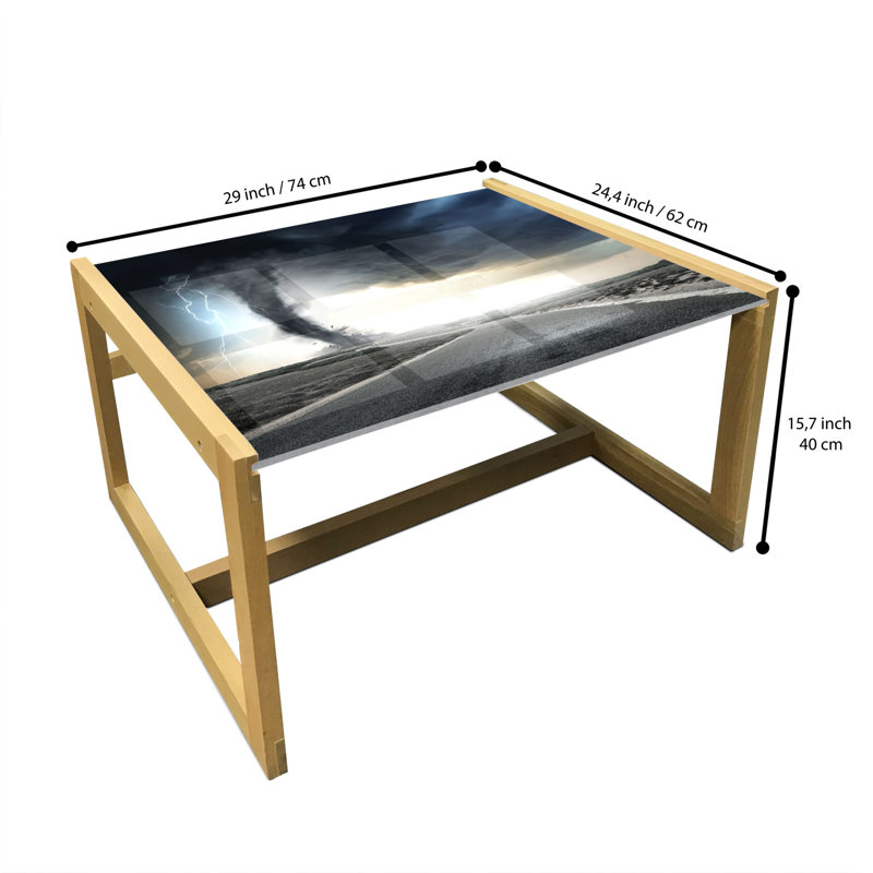 Jakobina Sled Coffee Table, 62cm H x 74cm W x 40cm D