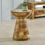 Fairlight Solid Wood Pedestal End Table